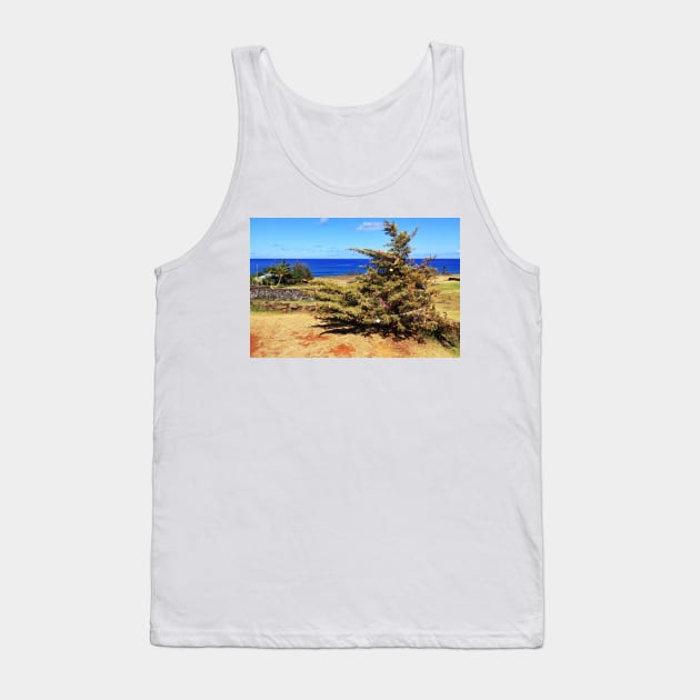 Christmas Tree on Easter Island - Rapa Nui Tank Top by holgermader